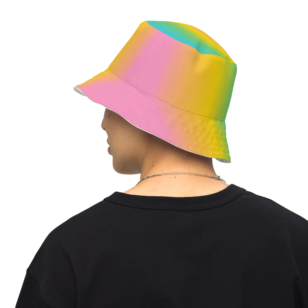 Thumbnail: Coming Out for Love Reversible Rainbow Bucket Hat | CODAC