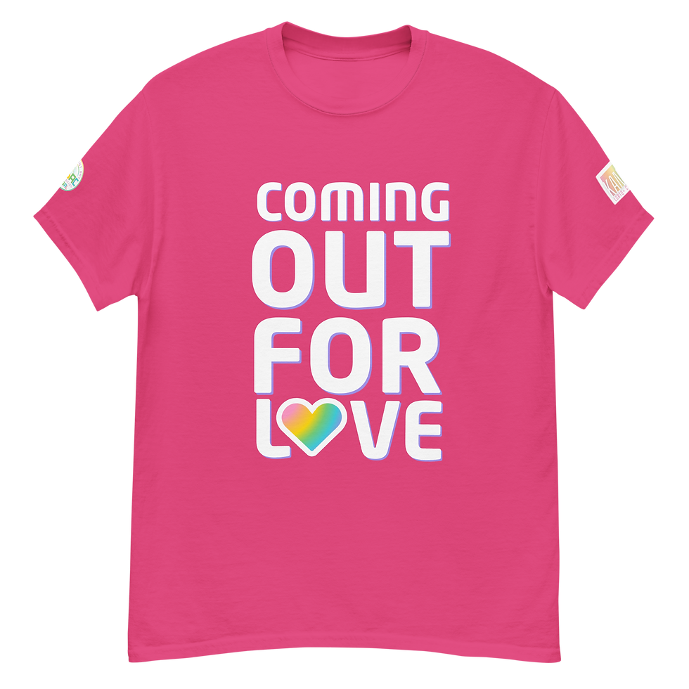 Thumbnail: Coming Out for Love  Pink Tee | KS LGBTQ+