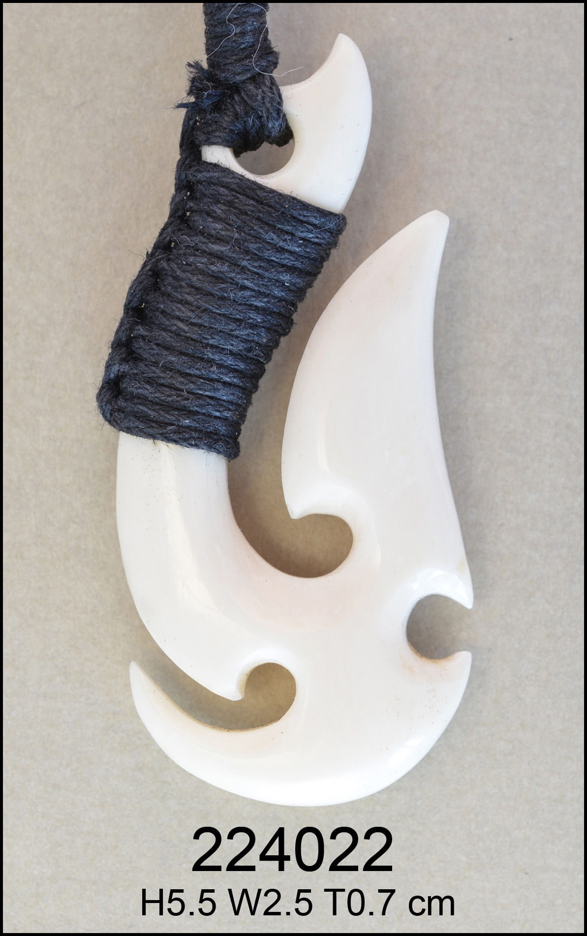 Bone carving pendant Mania