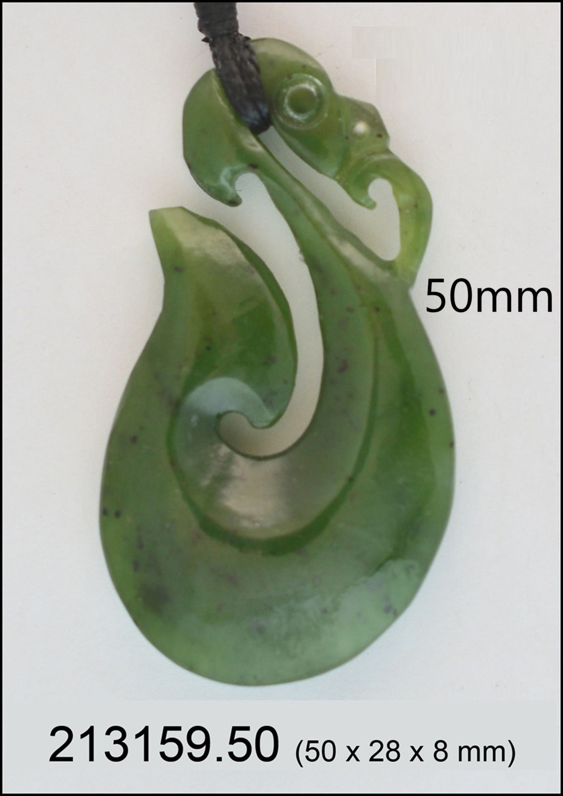 Nephrite Manaia Pendant 50 mm