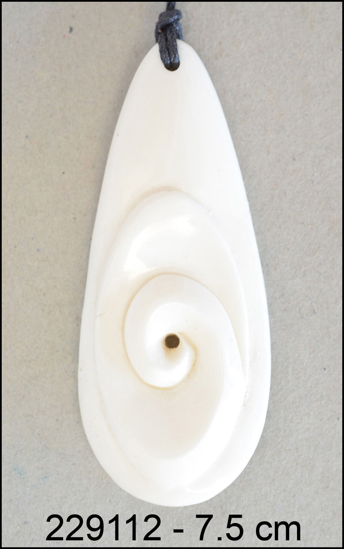 Bone carving pendant