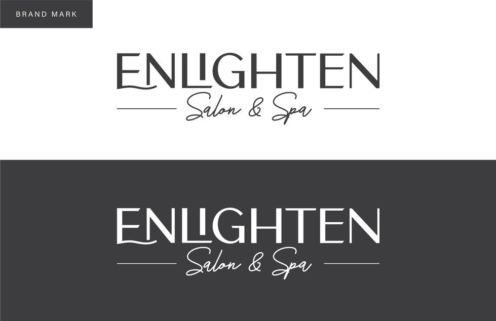 Enlighten Brand_Black horizontal logo