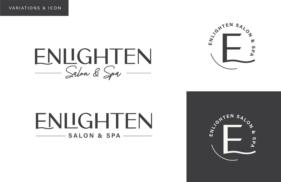 Enlighten Brand_Black vertical logo