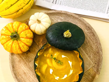 Seafood Pumpkin Soup: A Cozy Halloween Treat (海鮮南瓜濃湯)