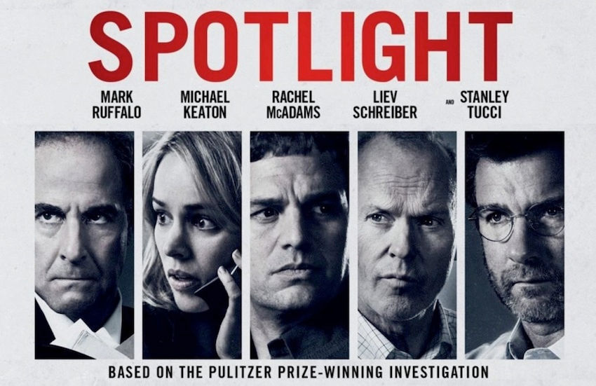 Cartel de cine promocional de Spotlight.