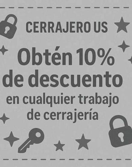 Obtén 10% De Descuento En Cualquier Trabajo De Cerrajería
