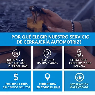 ¿Por qué elegir nuestro servicio de cerrajería automotriz