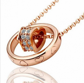 Ogrlica 18K crveno zlato 19$