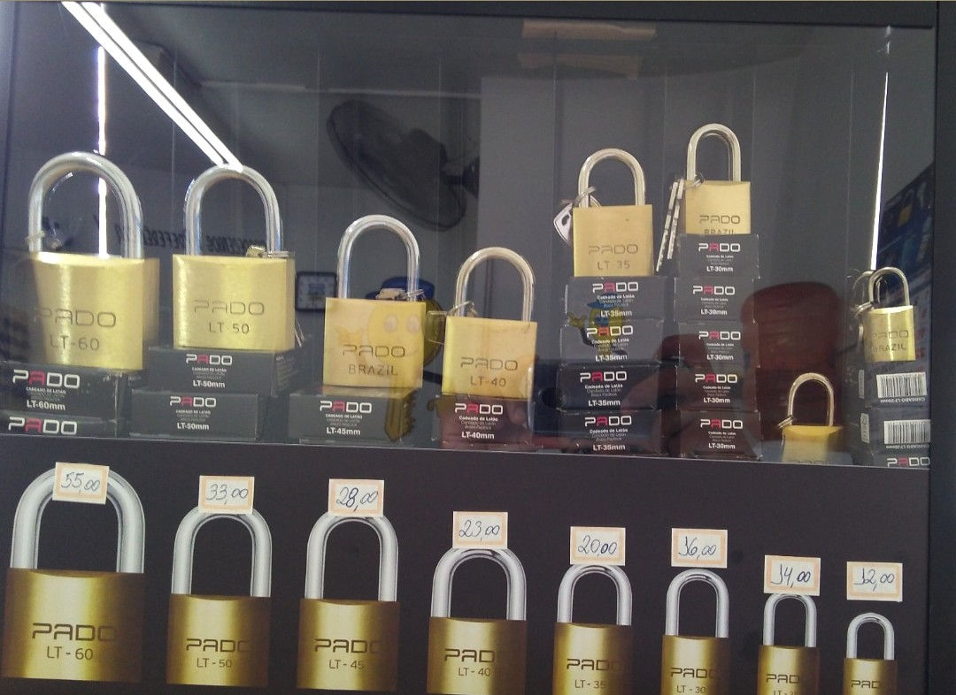 Cadeados vários tamanho