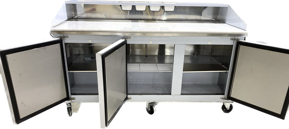 Thumbnail: Optimum 3 Door Refrigerated Dough Retarder 72" with Marble