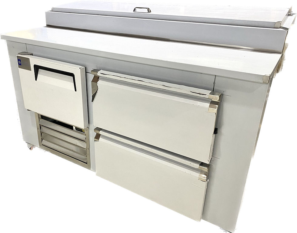 Thumbnail: Optimum Refrigerated Pizza Prep Table with drawer - 60""