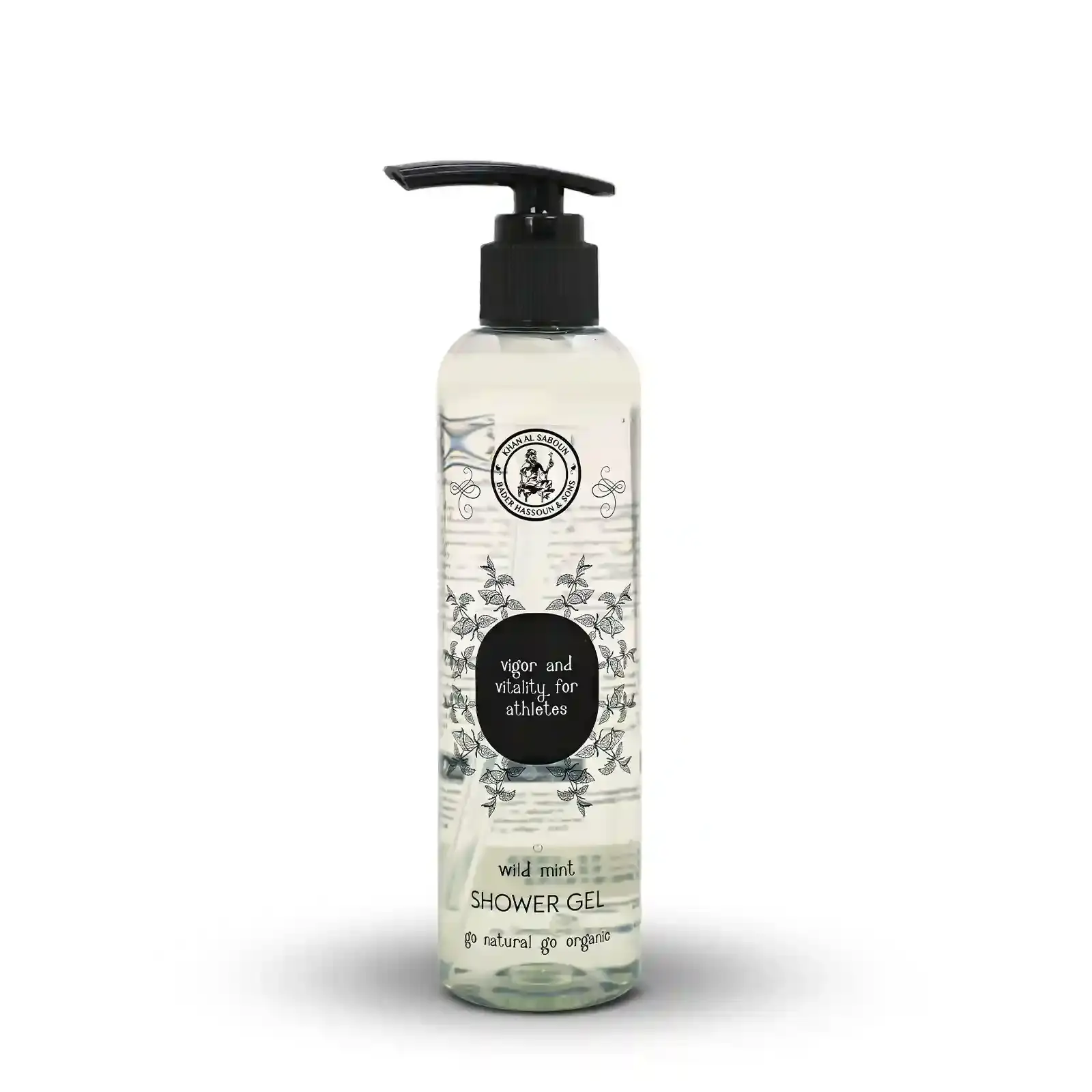 Flacon de gel douche à la menthe sauvage