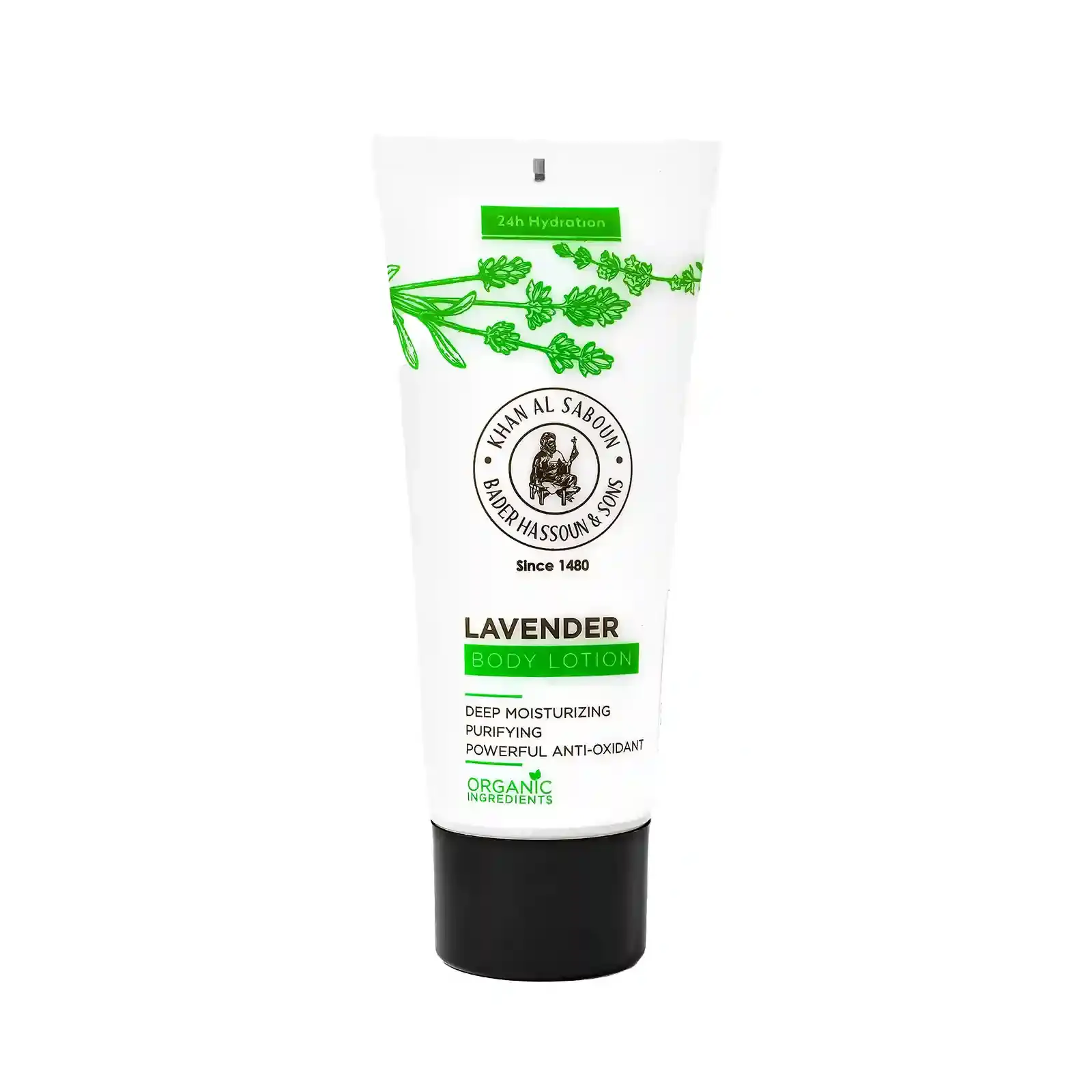 Tube de lait corporel à la lavande