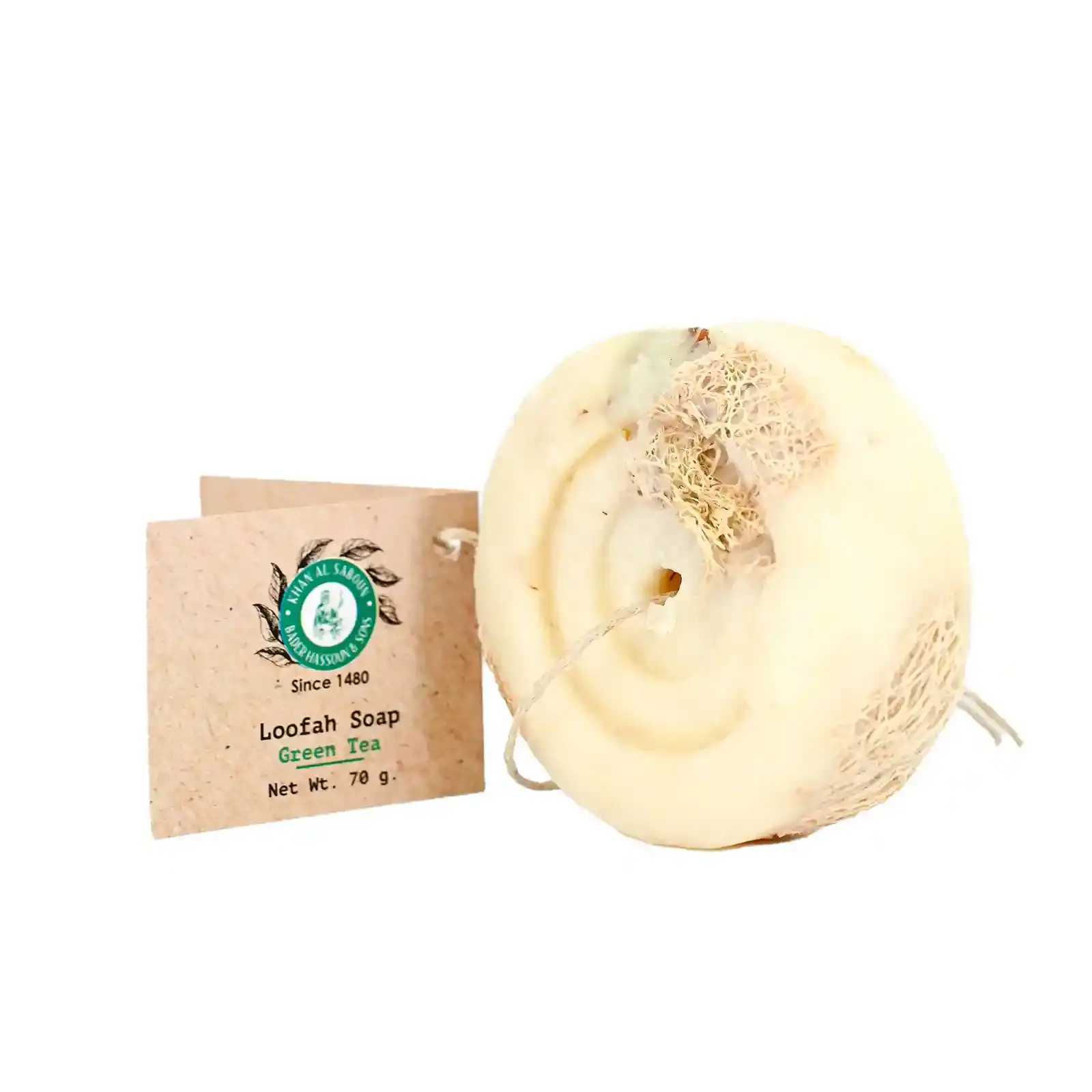 Savon luffa au thé vert