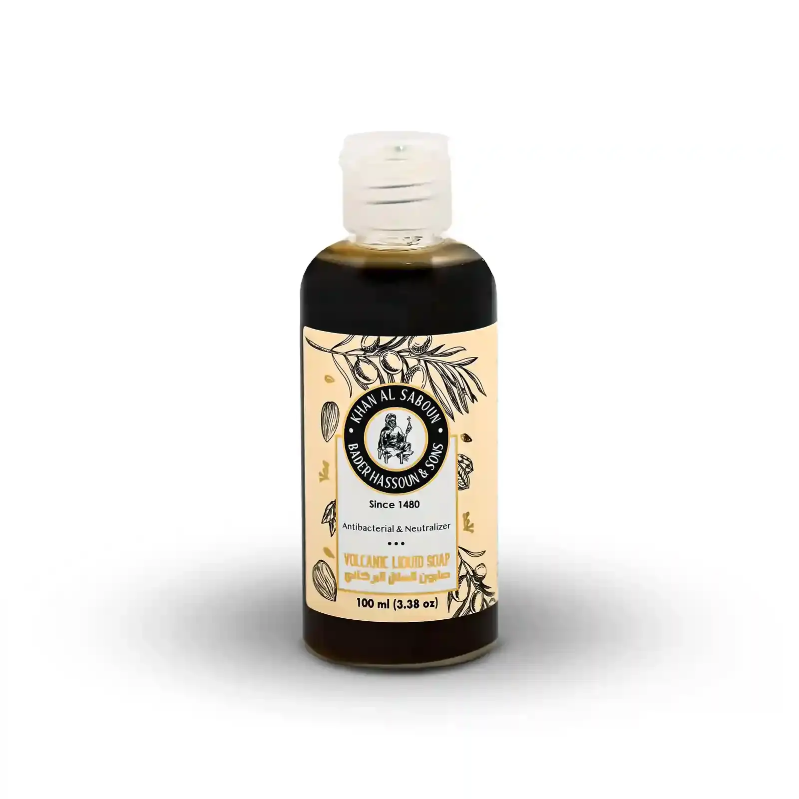 Flacon de savon liquide volcanique naturel