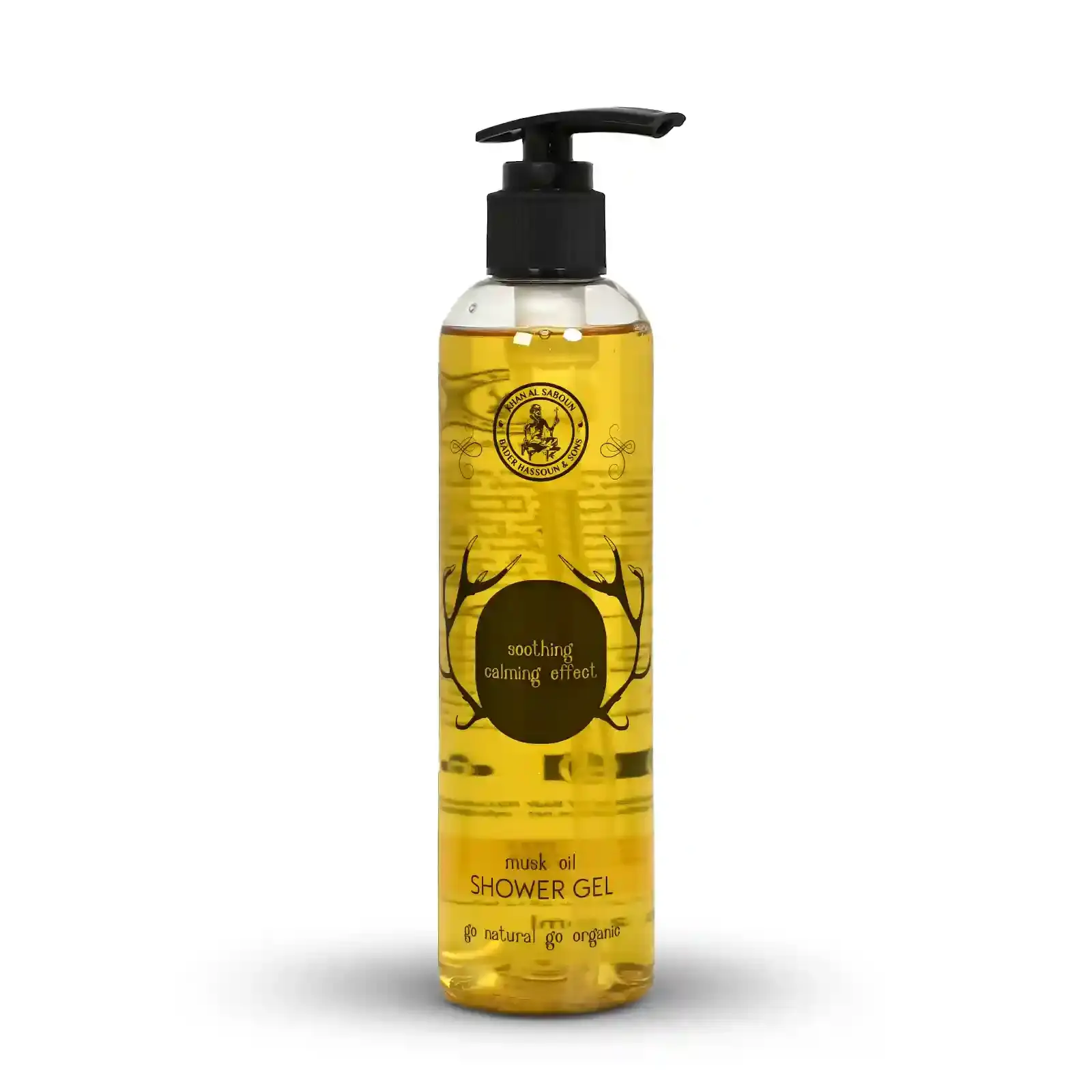 Flacon de gel douche au musc