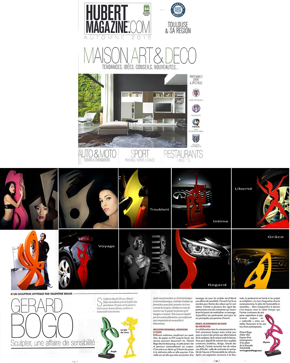Hubert Magazine Automne-Hivers 2015.