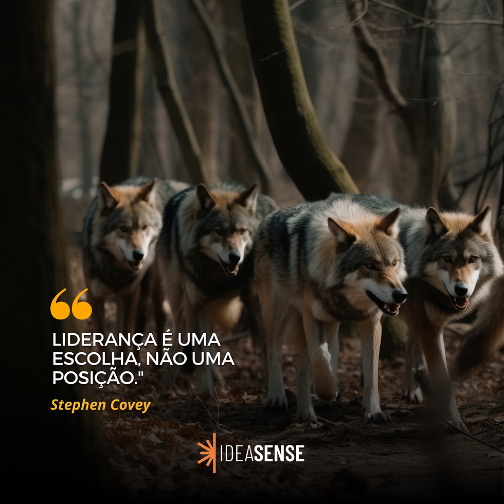 Stephen Covey: "Liderança é uma escolha, não uma posição."