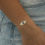 Thumbnail: 18K CZ EVIL EYE ADJ. BRACELET