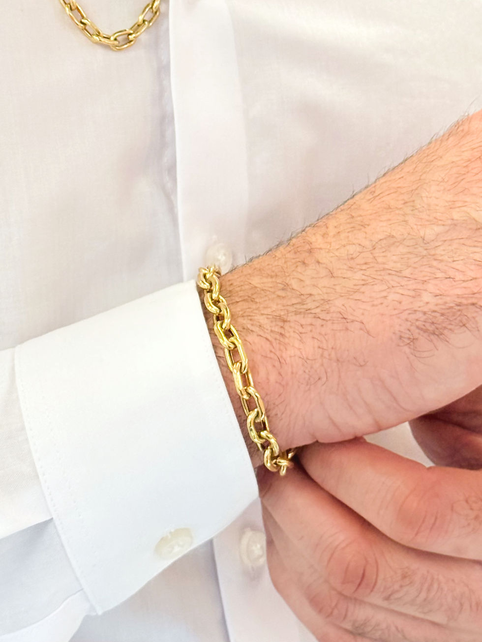 Thumbnail: 18K HOLLOW ELONGATED CHAIN LINKS