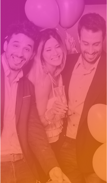 Happy people on a corporate event in san diego