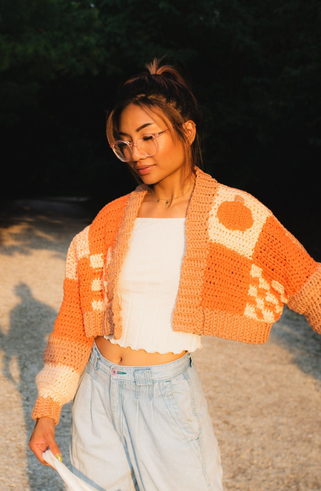 Pumpkin Patchwork Cardigan Crochet Pattern