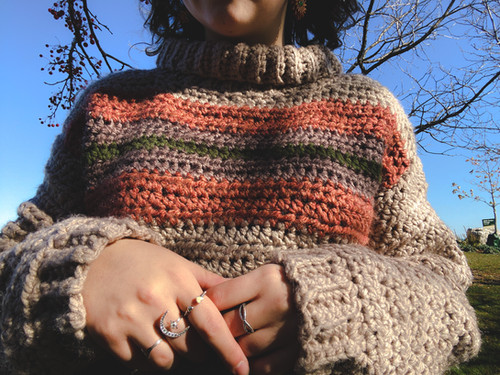 Dre Jumper Crochet Pattern GRADED PATTERN | Mrs Moon & Heaven