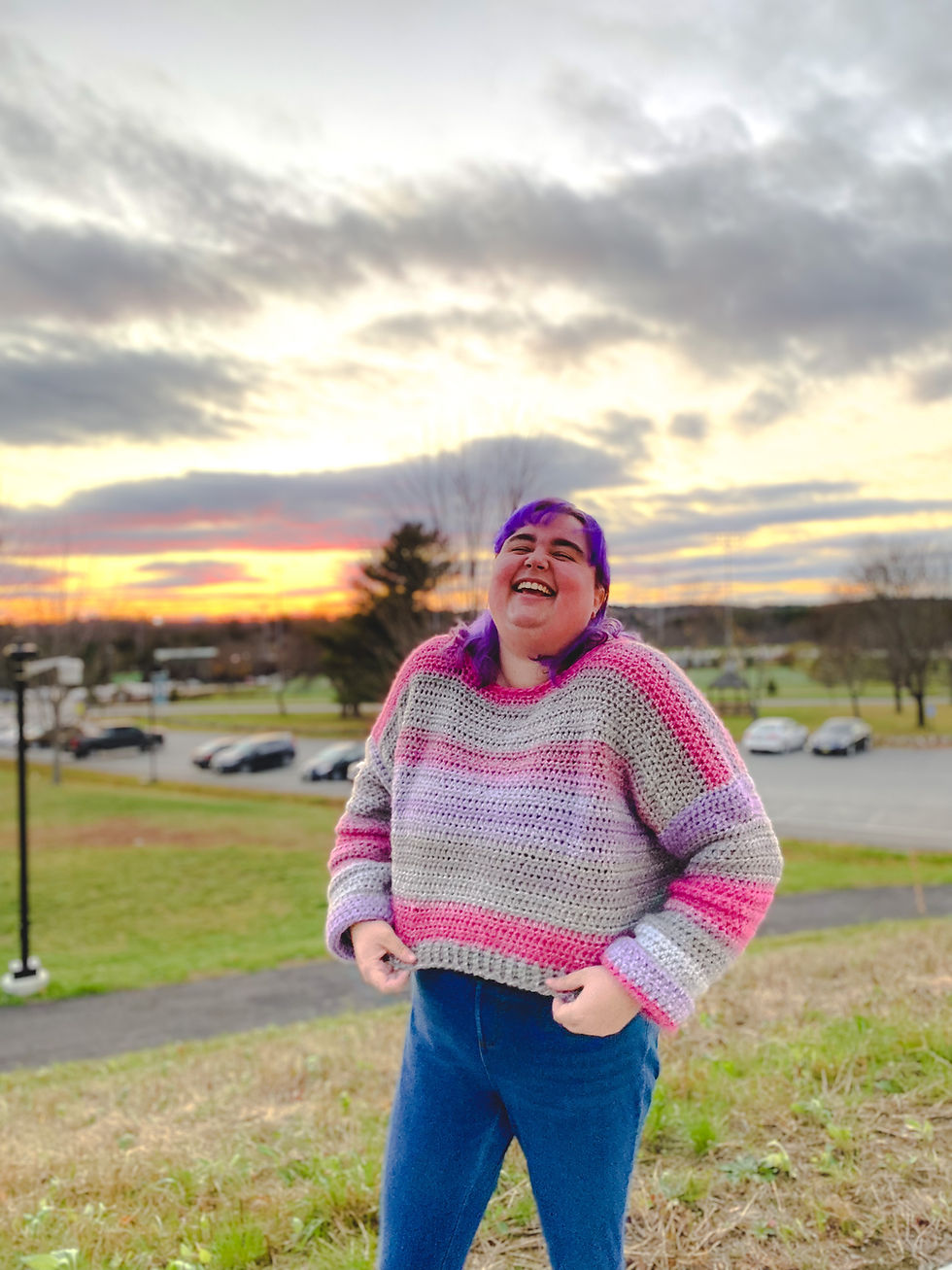 Thumbnail: Dre Jumper Crochet Pattern GRADED PATTERN