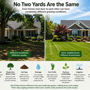 Why Your Yard Never Looks Like the Neighbor's (And That's Completely Normal)