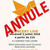 Concert annulé