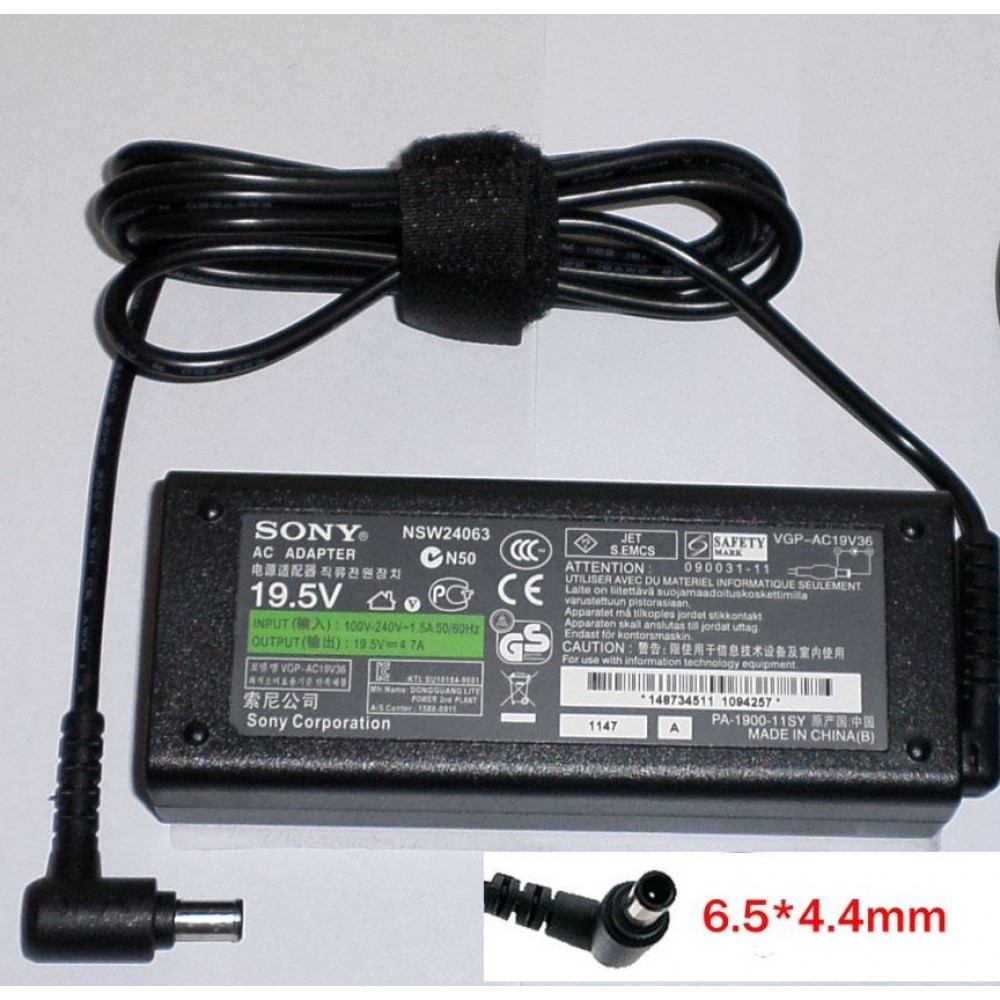 Original 19.5V 4.7A SONY NSW24063 N50 90w laptop adapter