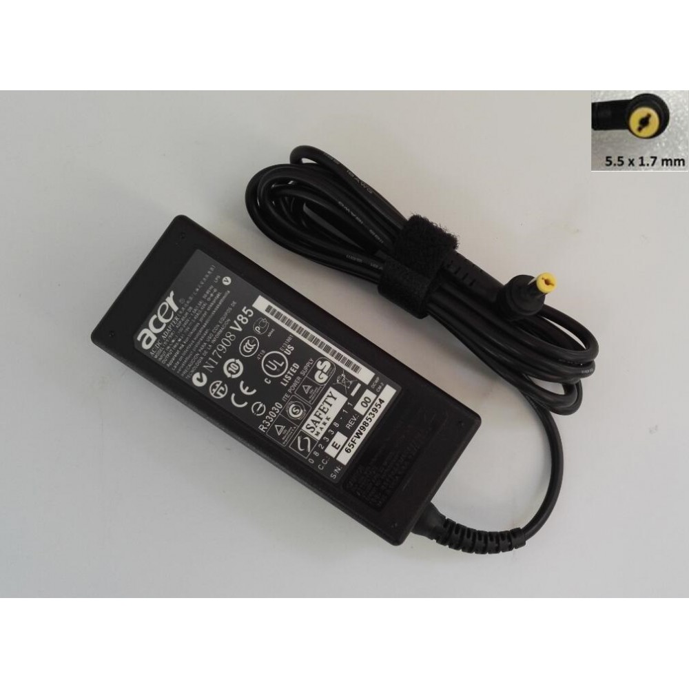 Genuine Acer Aspire 19V 3.42A 65w E5 ES1 V3 5.5*1.7mm Power Adapter charger