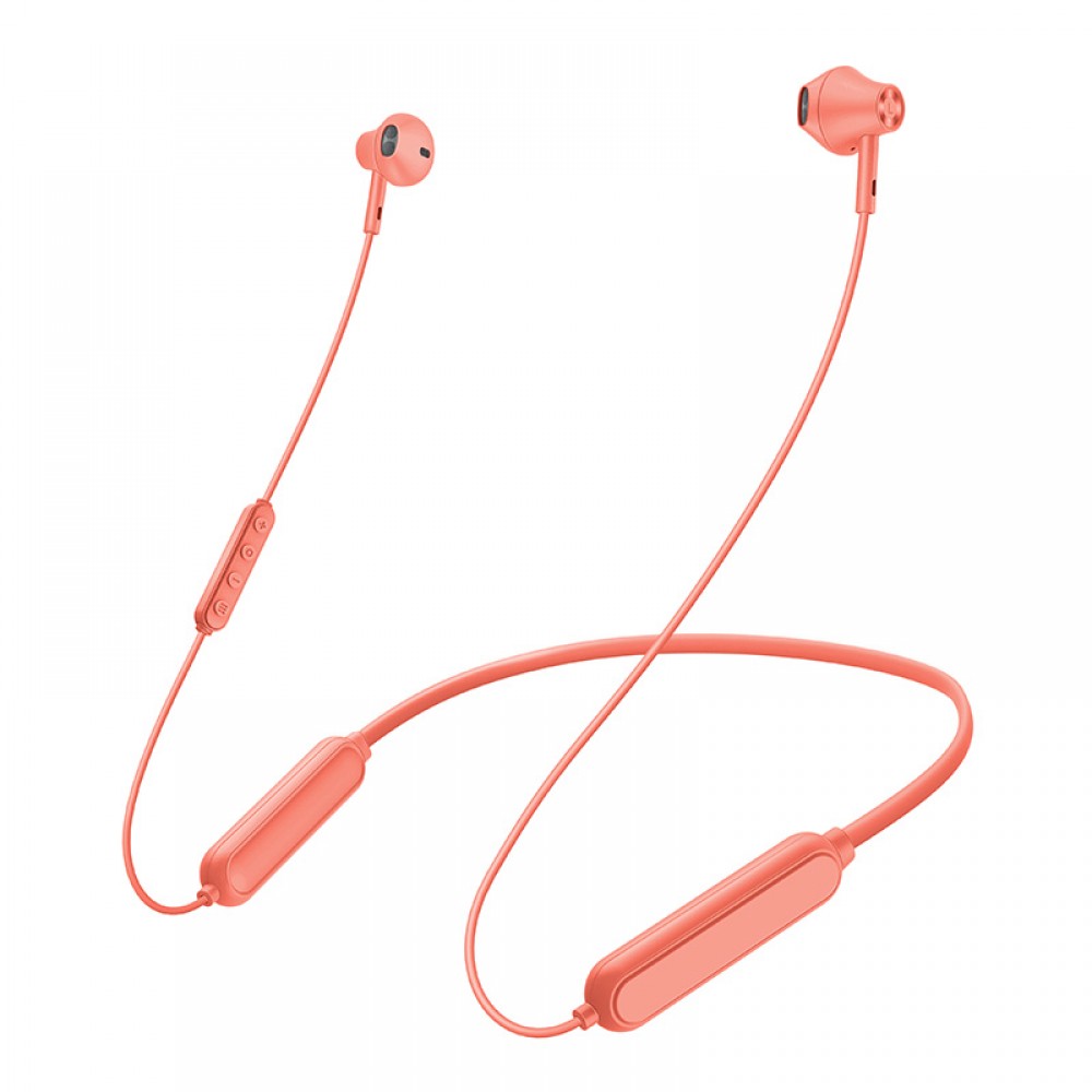 Wireless Bluetooth 5.0 Sports Magnet Headset HiFi Sound Neckband Headphone-Orang