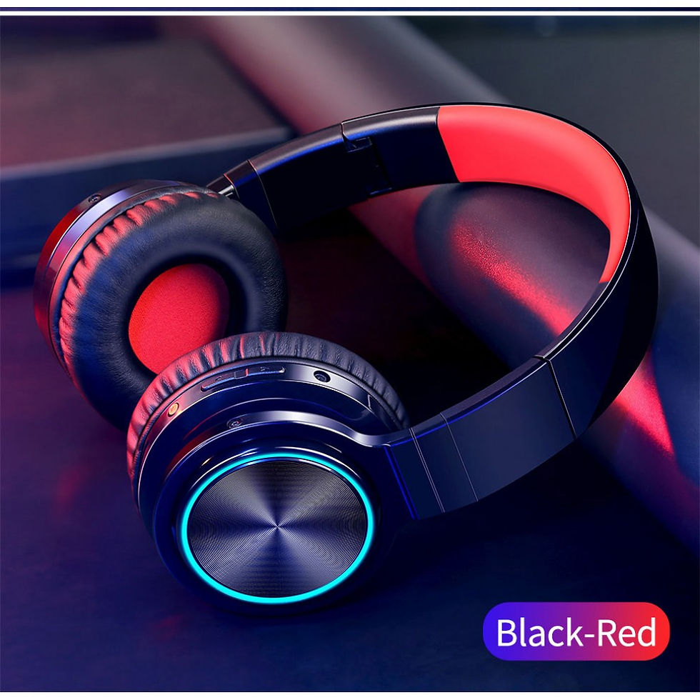 Thumbnail: Bass Bluetooth 5.0 Headset Wireless Stereo Foldable Headphones Earphones