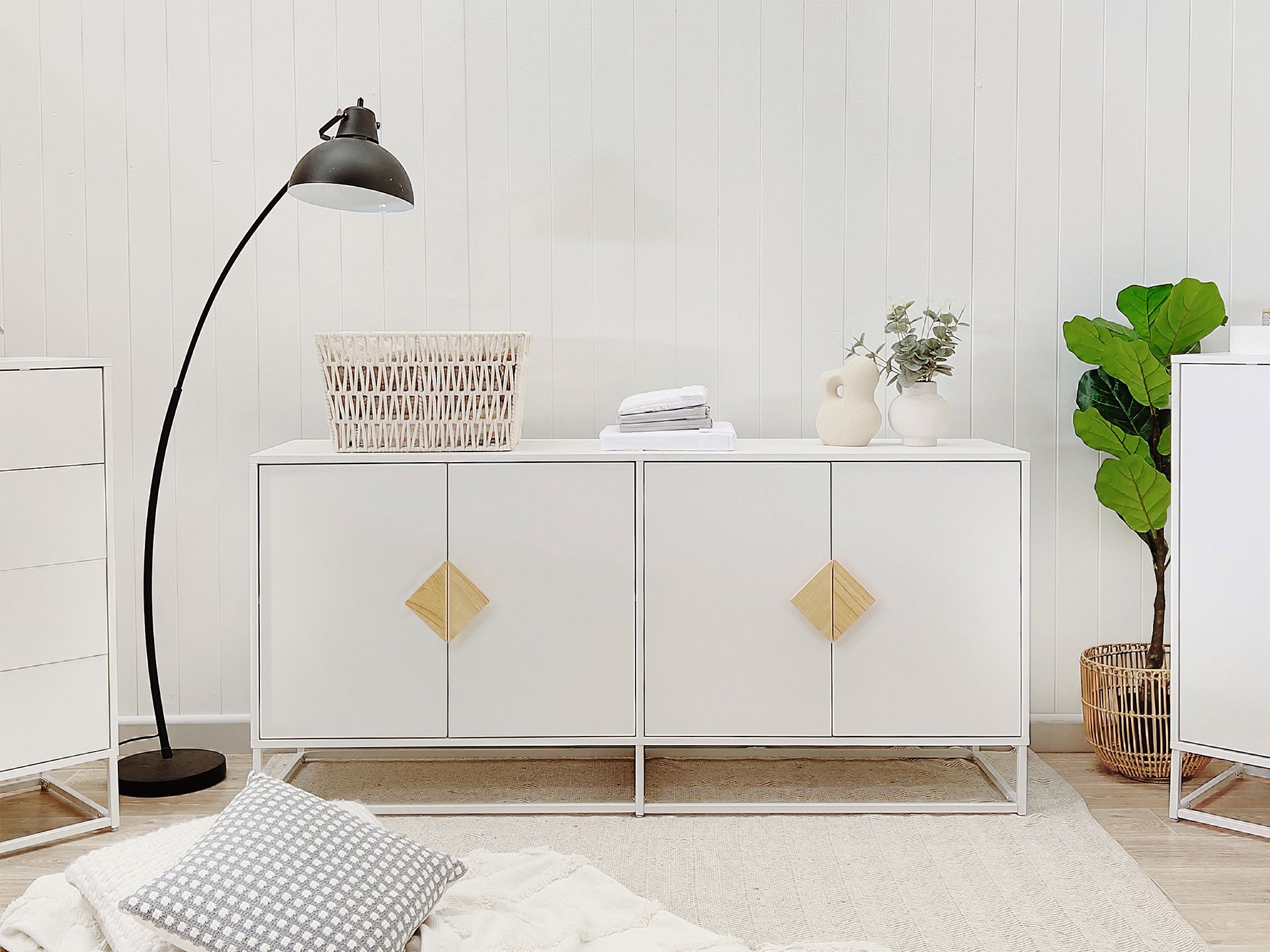 Sideboard Buffet Table - White