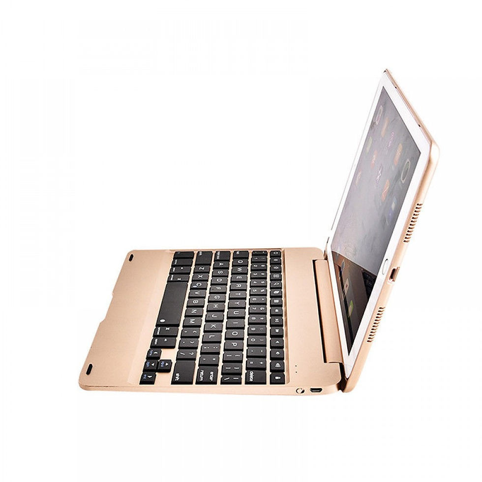 Thumbnail: iPad Air /Pro 9.7 2018/2017 New iPad Bluetooth Wireless Keyboard Cover-Gold