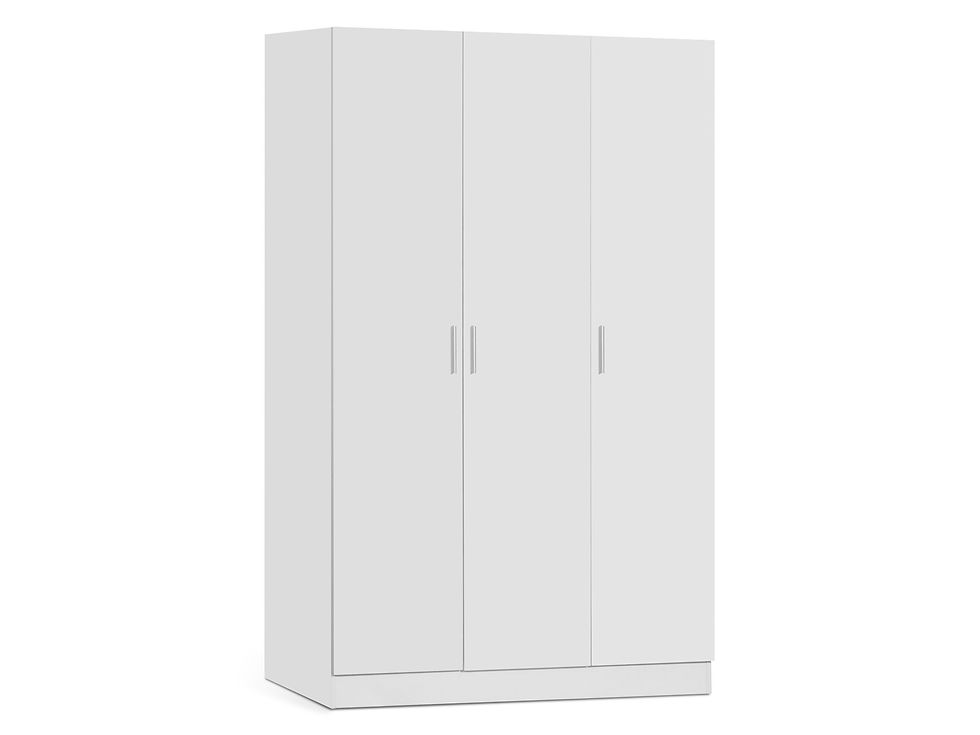 Thumbnail: 3 Door Wardrobe Cabinet - White