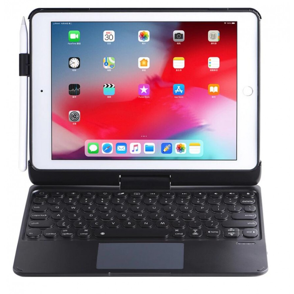 iPad 7th / 10.2 Air 3 2019/ Pro 10.5 2017 360' Rotating Led Backlit Bluetooth