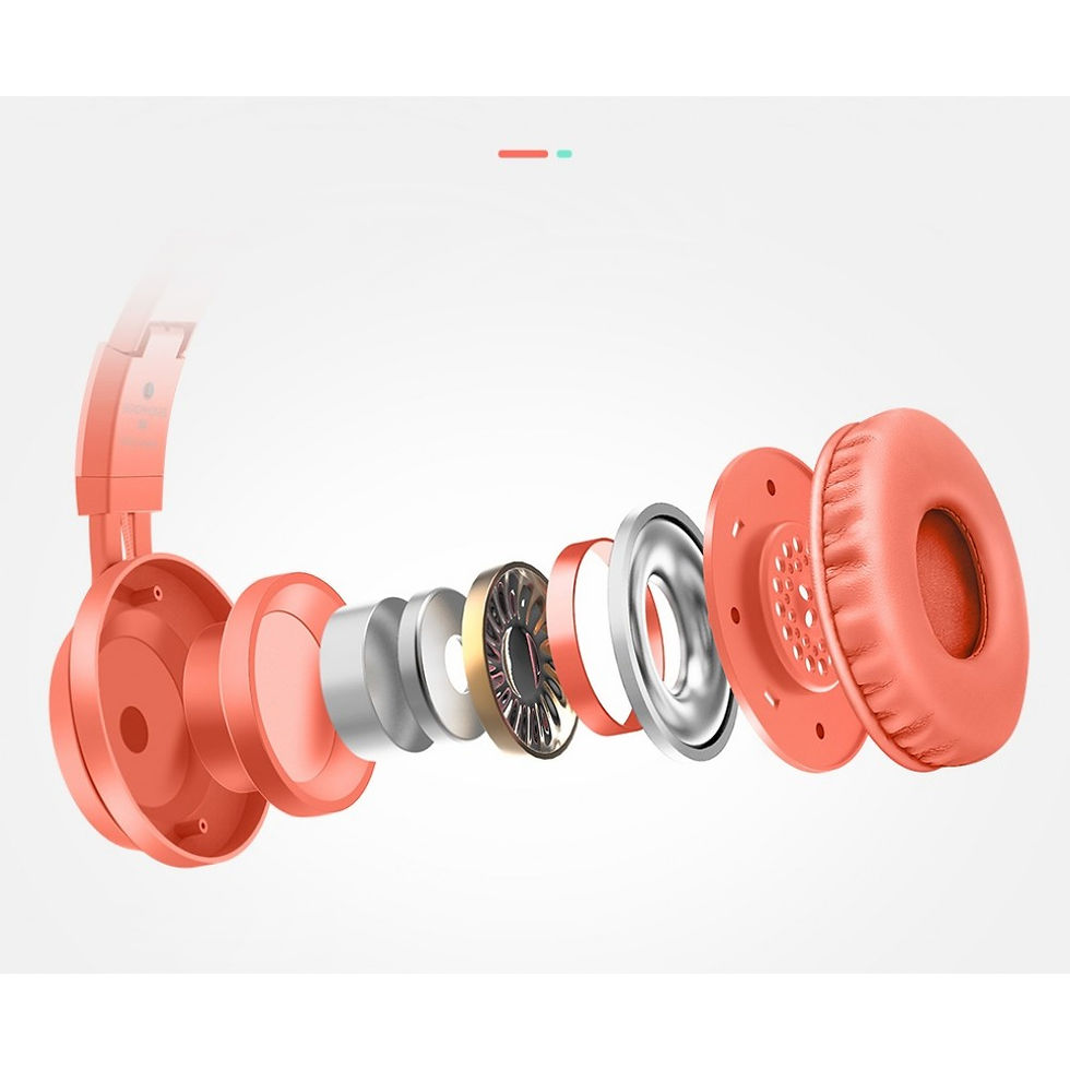Thumbnail: Wireless Headphones Bluetooth With Mic Support TF Card Gaming Headset Earphones