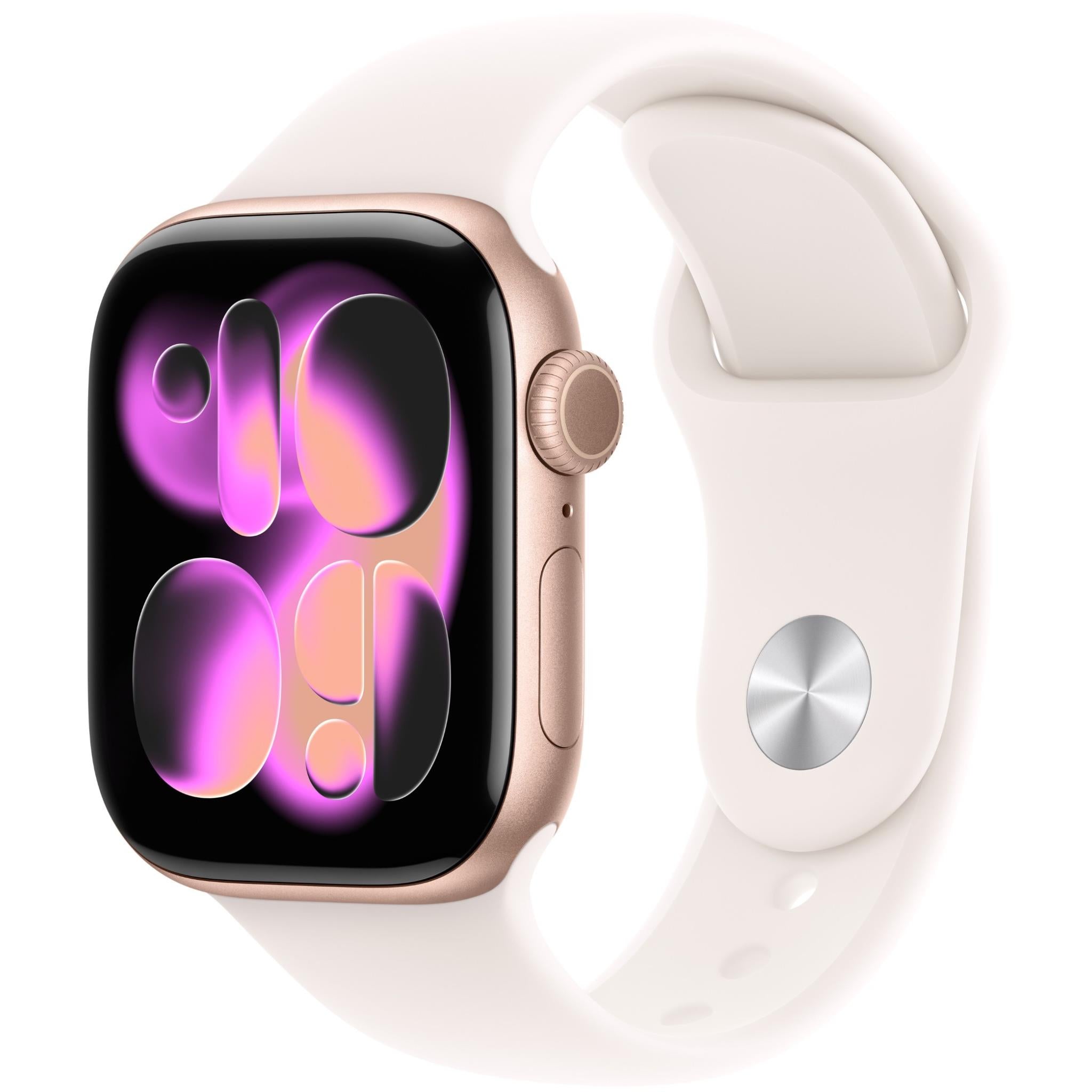 Apple Watch Series 11 42mm Rose Gold Aluminium Case GPS Sport Band