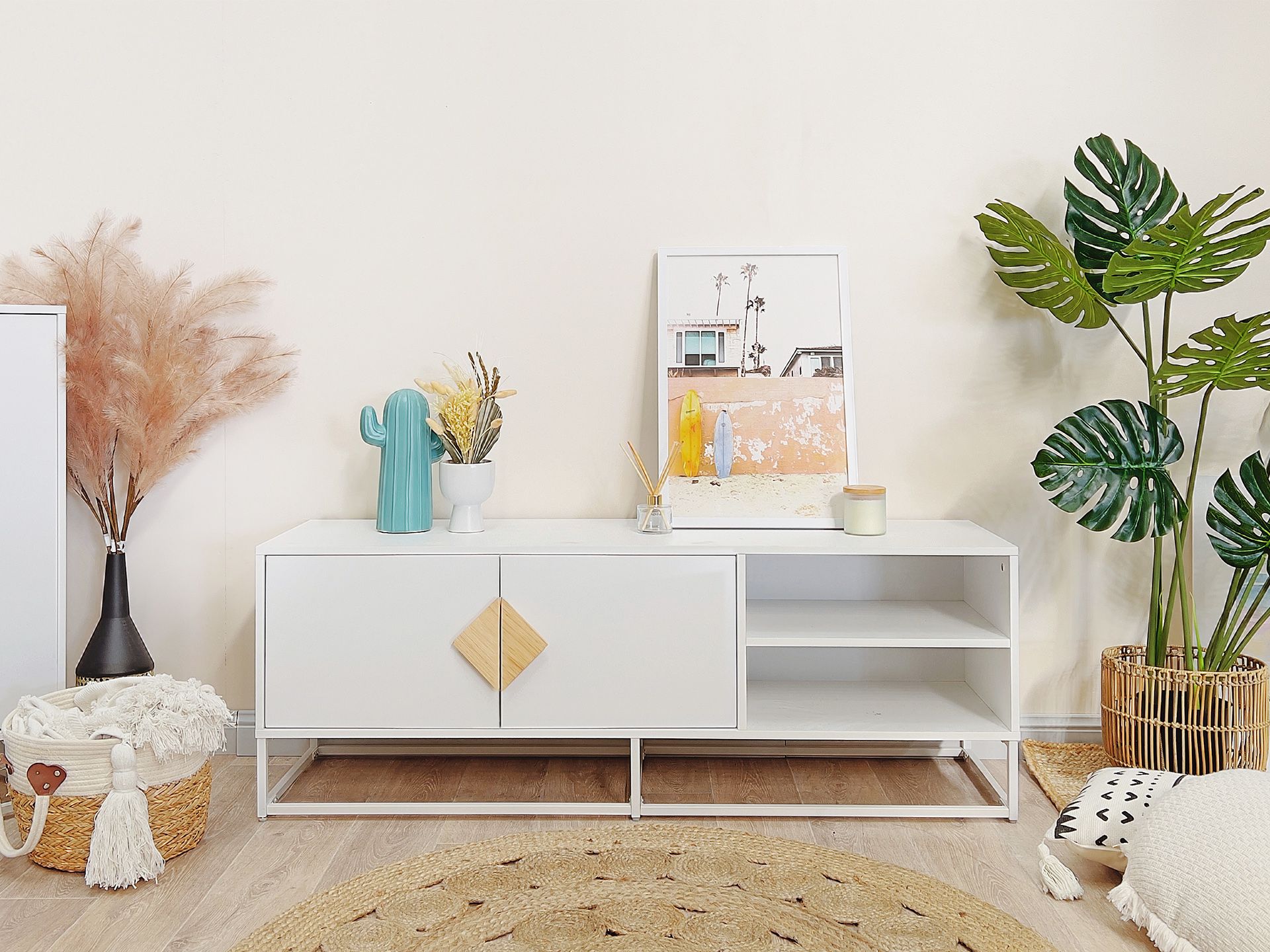 1.4m Entertainment Unit - White
