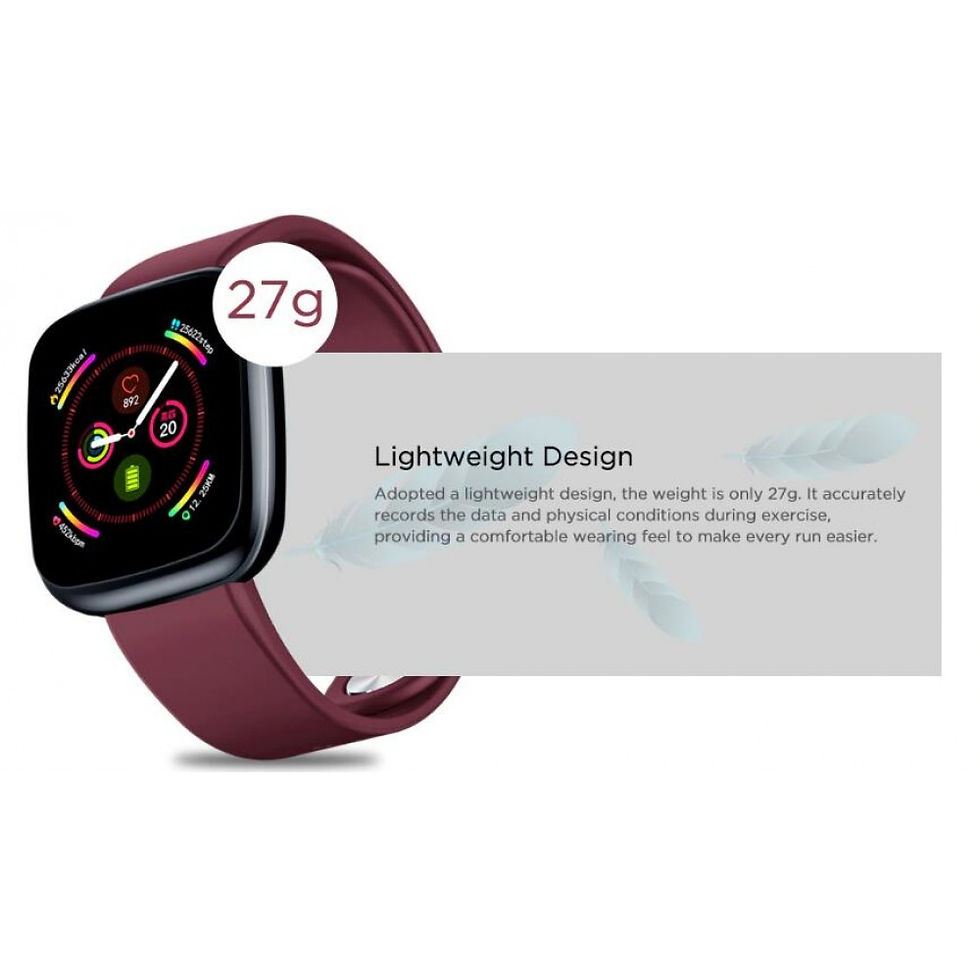 Thumbnail: Smart Watch IPS Color Display Sports Bracelet Fitness Heart Rate Monitor-Red