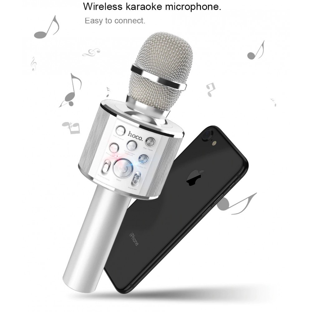 Wireless Bluetooth Karaoke Microphone Music Player TF card support For Phones