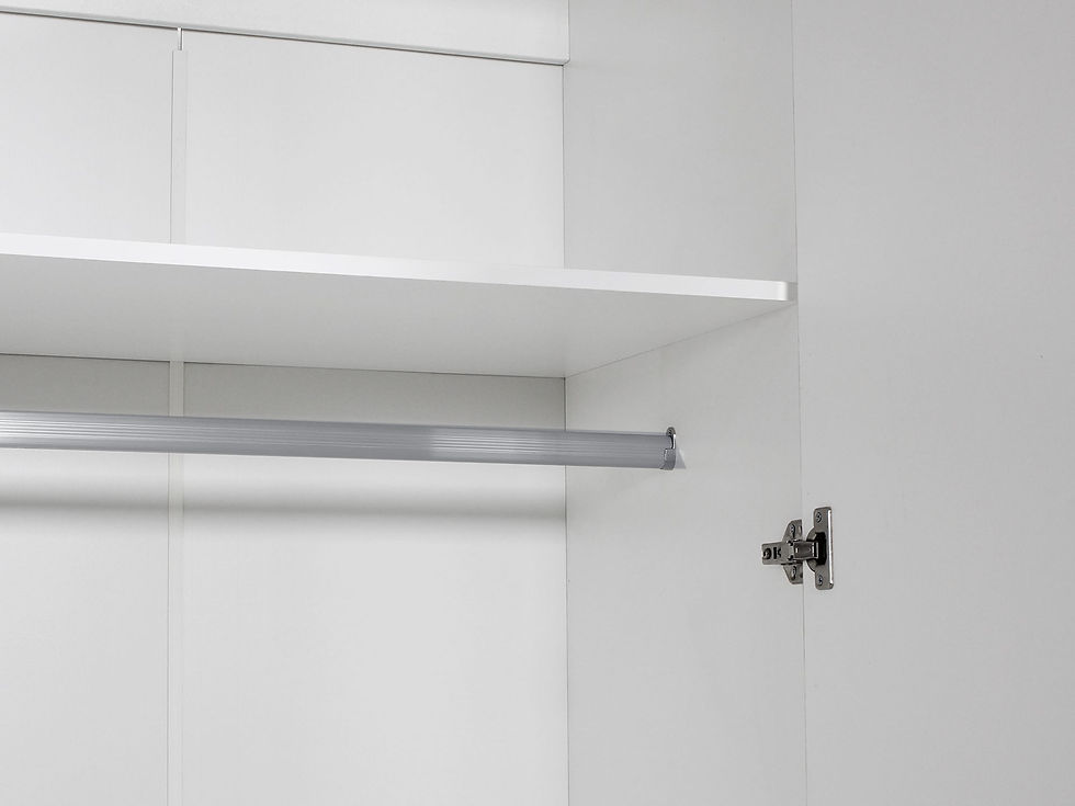 Thumbnail: 3 Door Wardrobe Cabinet - White