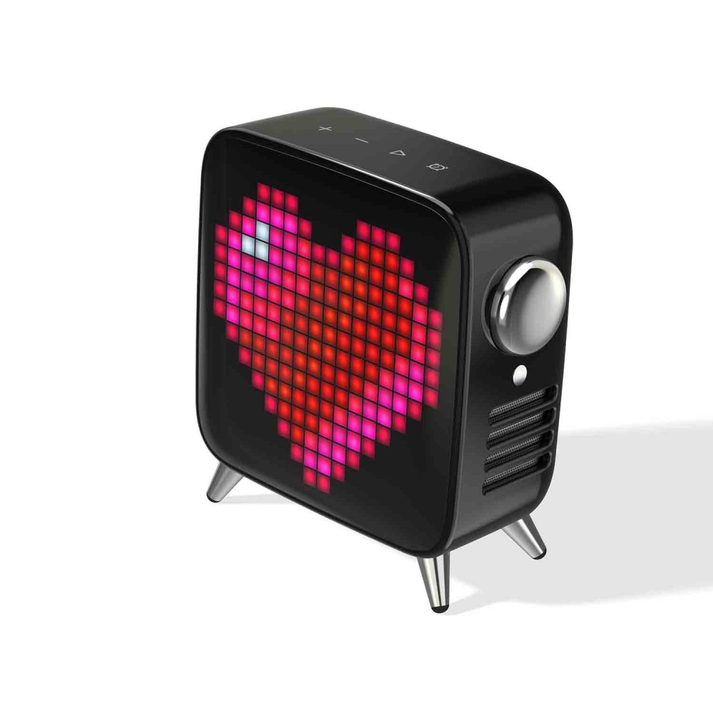 Pixel Tivoo-Max Wireless Bluetooth Speaker Box Audio Art Led Stereo Alarm Clock-