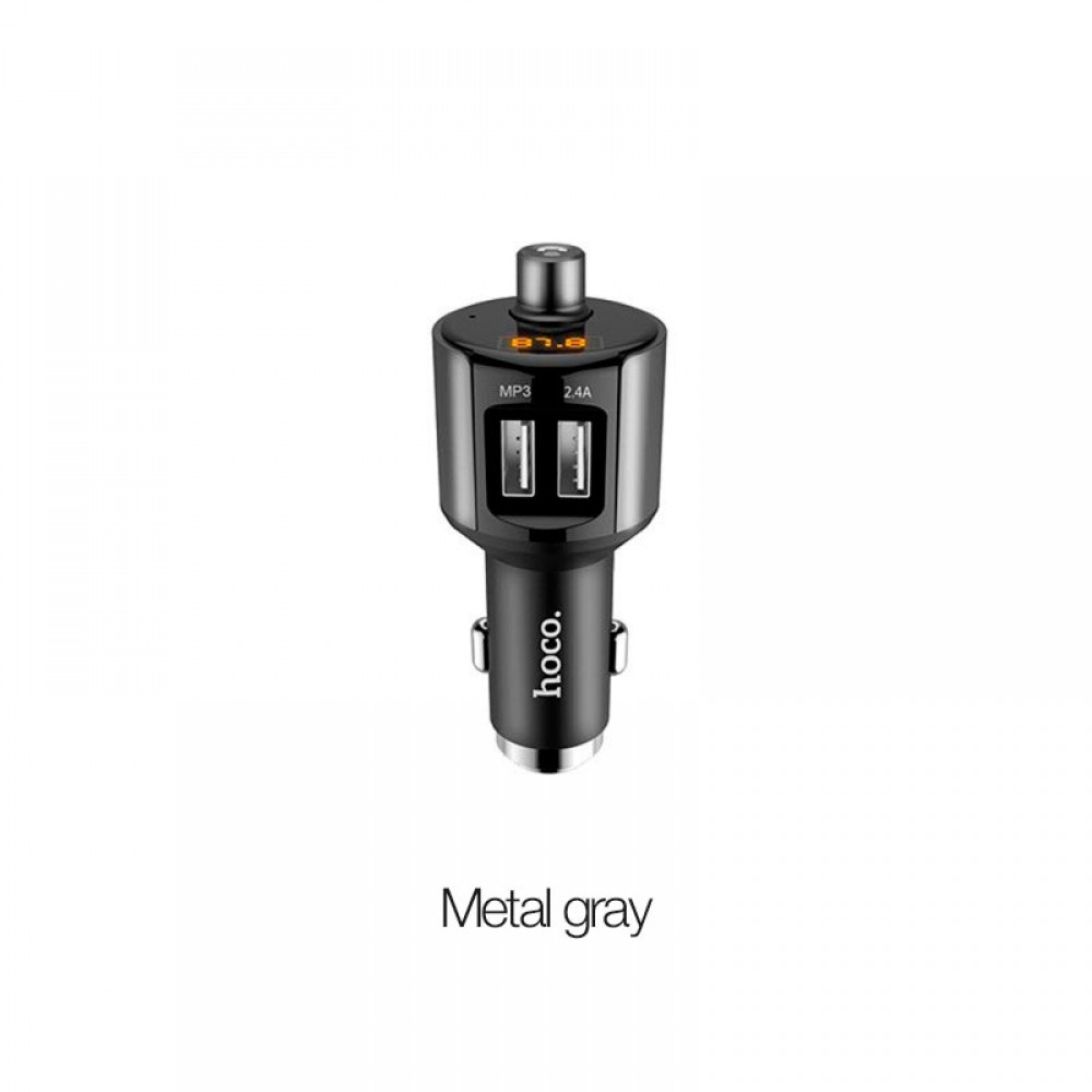 Dual USB 2.4A Smart Car Wireless FM Transmitter Bluetooth Hands-free Car Kit