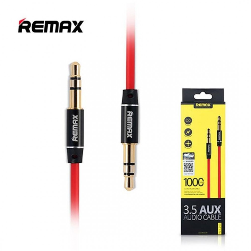 REMAX 1M 3.5mm AUX Auxiliary Cord Male To Male to Male Stereo Audio cord