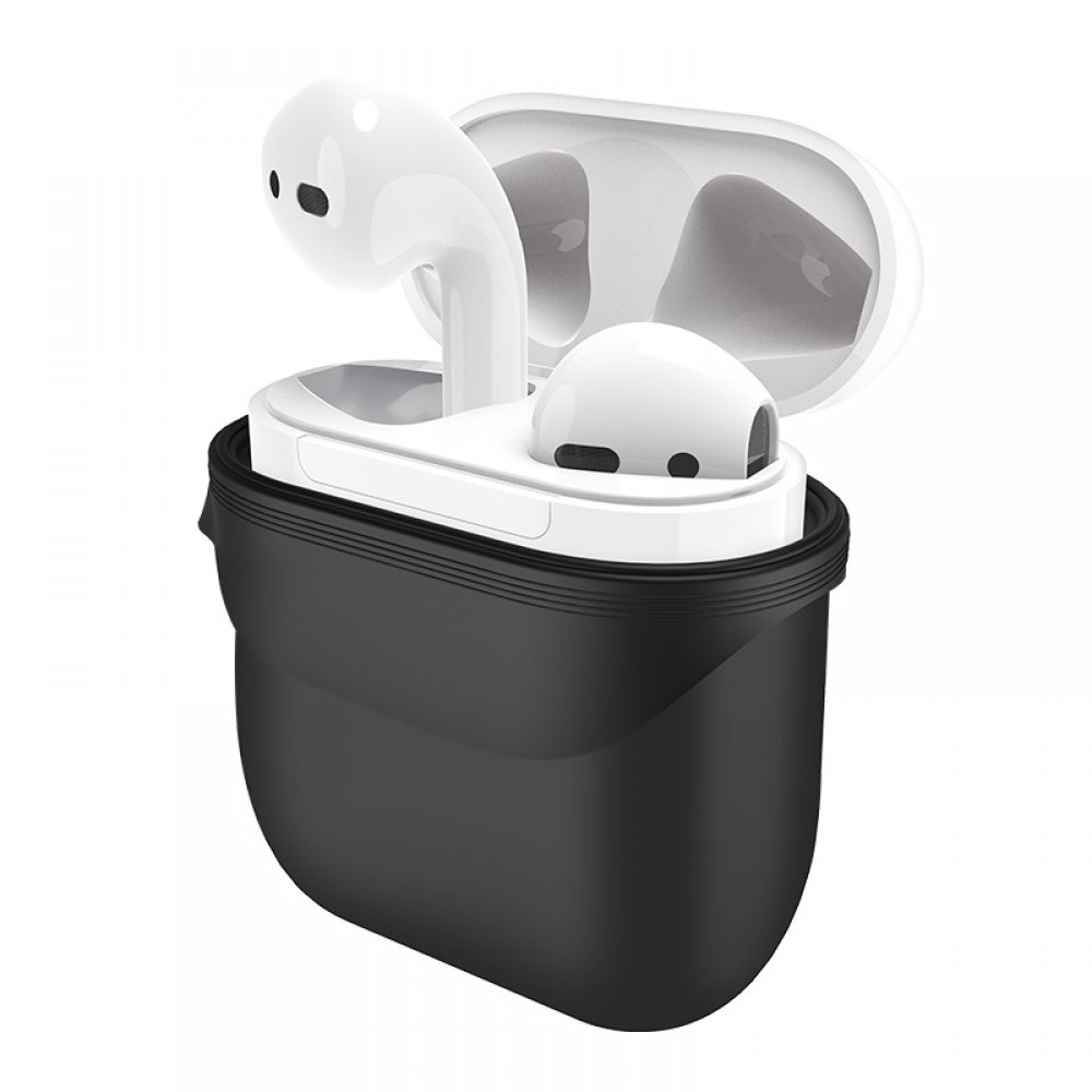 Silicone iPhone Airpods 1/2 bluetooth Headphone Protective Bag Storage Case