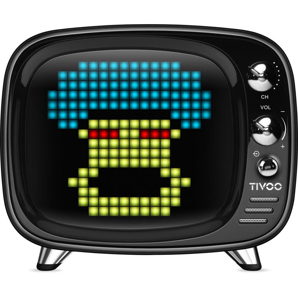 Divoom Tivoo Smart Pixel Art LED Bluetooth Speaker Clock Alarm for Android iOS-B