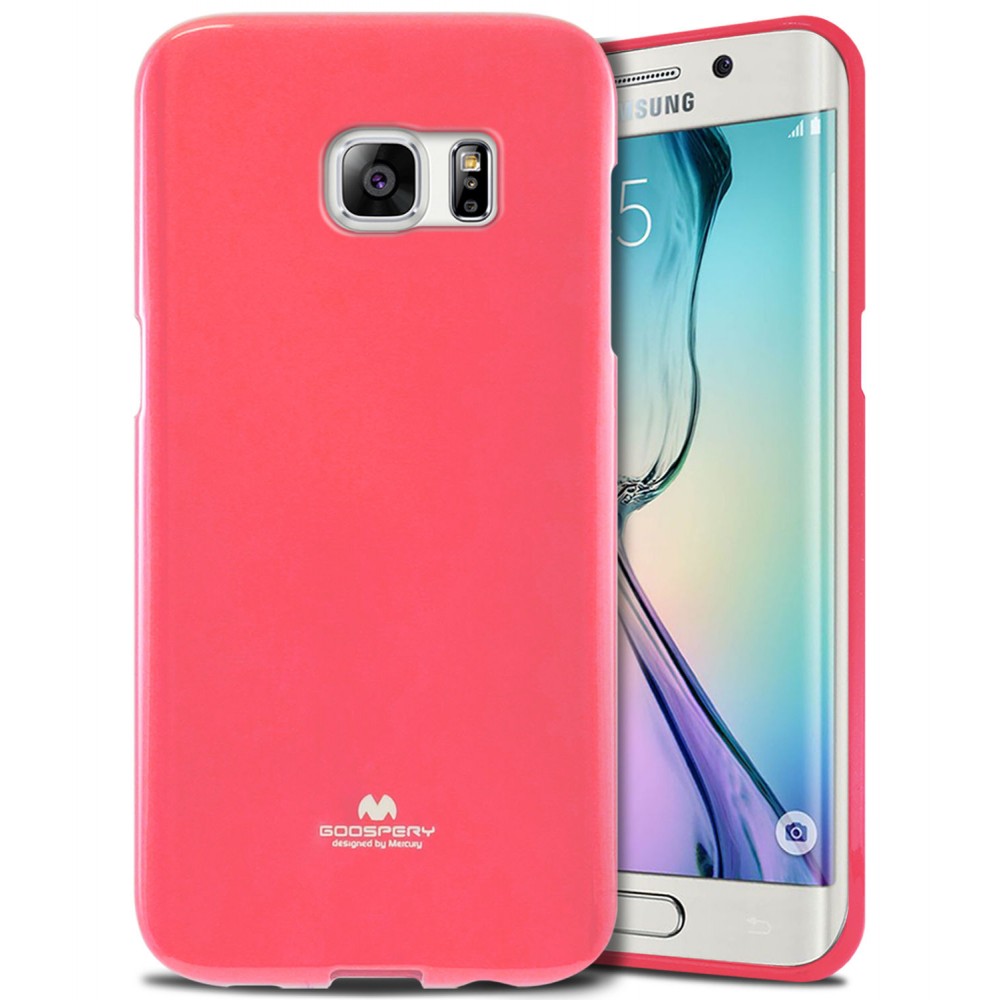 Mercury Samsung Galaxy S6 Edge Soft color GEL SLIM Jelly TPU BACK soft case-PINK